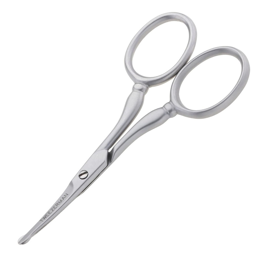 ☀️ NWT Tweezerman G.E.A.R. Facial Hair Scissors, Stainless Steel
